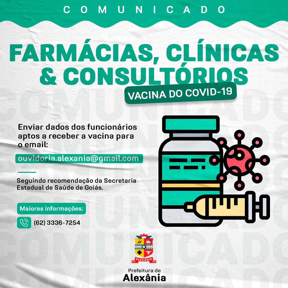 Vacinação dos profissionais da Saúde contra Covid-19