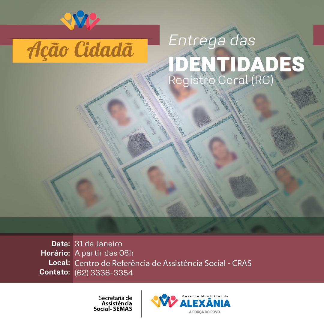 Entrega de Identidades - RG