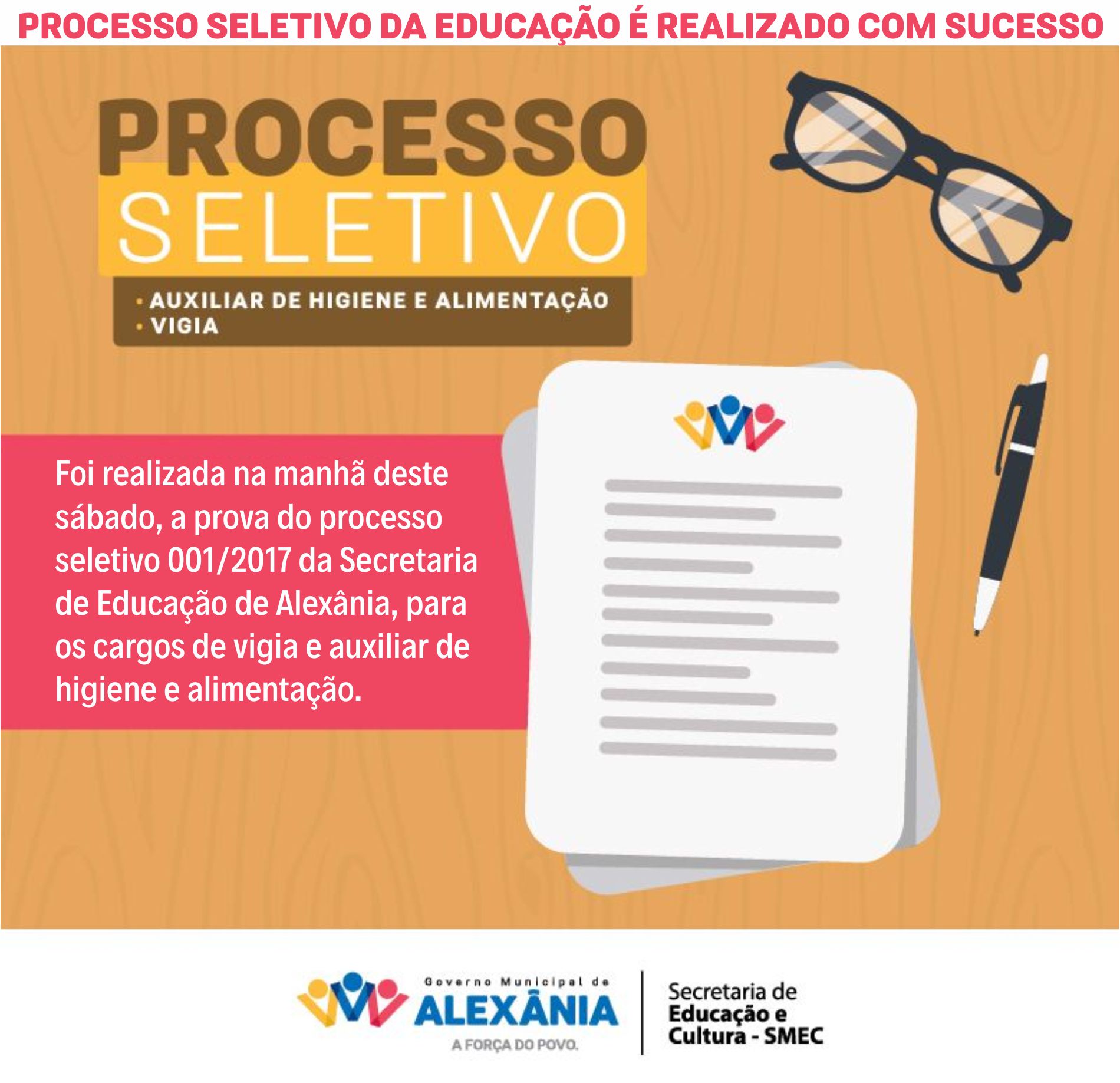 Processo Seletivo da Educação é realizado com sucesso